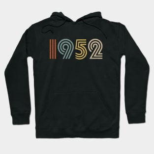 1952 Birth Year Retro Style Hoodie